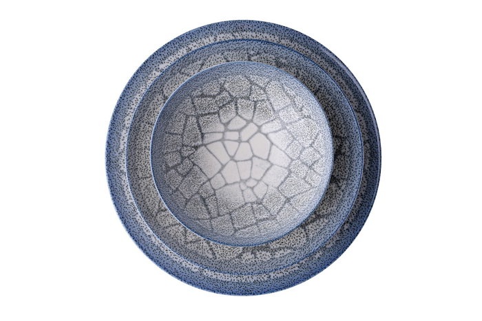 Hermia Set de Cena de Porcelana de 24 Piezas GBSATN24KY4R13261 Apto para Lavavajillas y Microondas Elegante y Duradero